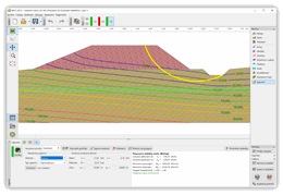 Module Water Flow in Slope Stability program - video